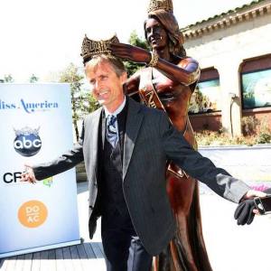 The statue of Miss America 2013 Mallory Hagan was unveiled