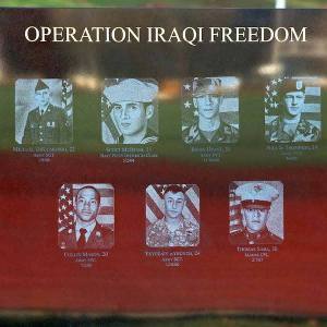 Images of Hanlon Sculpture of fallen Army Ranger Michael Ollis