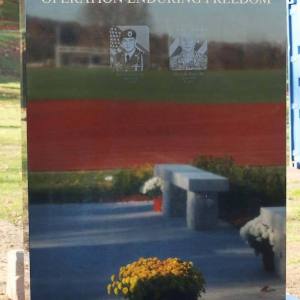 Images of Hanlon Sculpture of fallen Army Ranger Michael Ollis