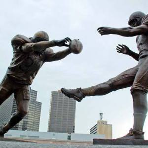 Saints Gleason Statue Football